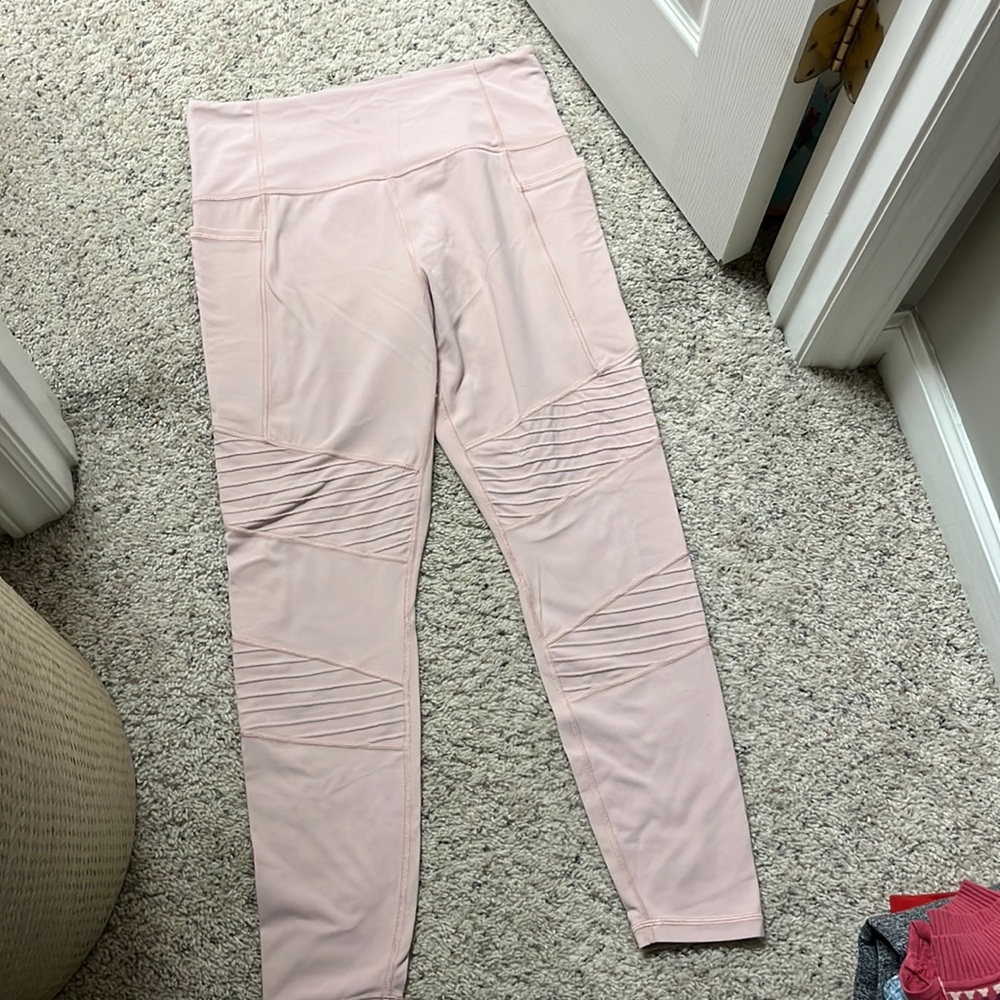 Athleta light pink leggings